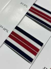 SIC-5090 條紋彈性織帶帶[緞帶/絲帶帶繩子] 新道良質(SIC) 更多照片