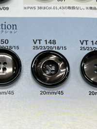 VT148 用於夾克和西裝的仿貝殼鈕扣“交響樂系列” 愛麗絲鈕扣 更多照片