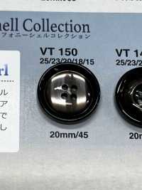 VT150 用於夾克和西裝的仿貝殼鈕扣“交響樂系列” 愛麗絲鈕扣 更多照片