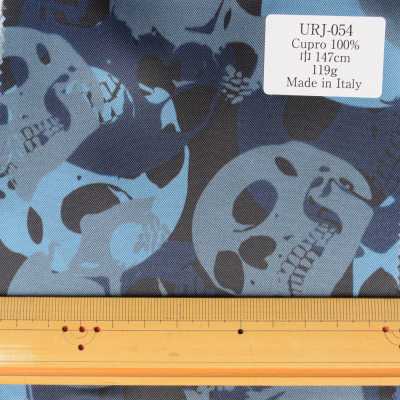 URJ-054 意大利製造 100%銅氨印花里料藍色骨架設計 TCS 更多照片
