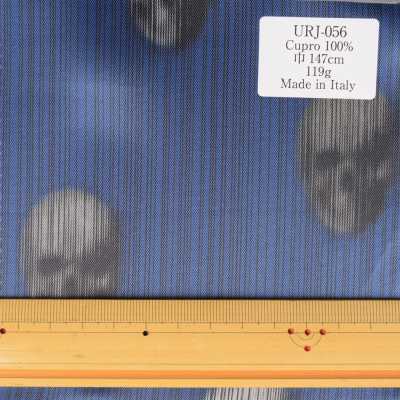 URJ-056 意大利製造 100%銅氨印花里料深色恐怖骷髏設計 TCS 更多照片