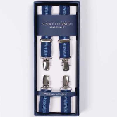 ATX-2595 Albert Thurston吊帶X 型夾子4 點 25 毫米鬆緊帶（鬆緊帶）[正裝配飾] ALBERT THURSTON 更多照片