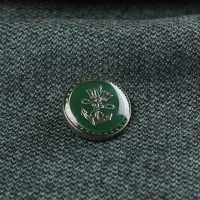 EX260 家用西裝和夾克的金屬鈕扣銀色/綠色 山本（EXCY） 更多照片