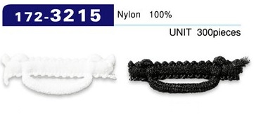 172-3215 扣眼 Woolly Nylon 型水平 30mm (300 件)[扣眼盤扣] 達琳（DARIN）