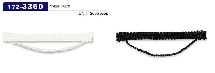 172-3350 扣眼鏈繩子型 水平 70 毫米（200 件）[扣眼盤扣] 達琳（DARIN）