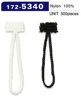 172-5340 扣眼鏈繩子類型總長度 52 毫米 (500 件)[扣眼盤扣] 達琳（DARIN）