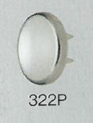 322P 珍珠上部零件針織鉤標準型12mm[四合扣/氣眼扣] Morito（MORITO）