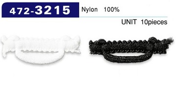 472-3215 扣眼 Woolly Nylon type 水平 30mm (10 件)[扣眼盤扣] 達琳（DARIN）