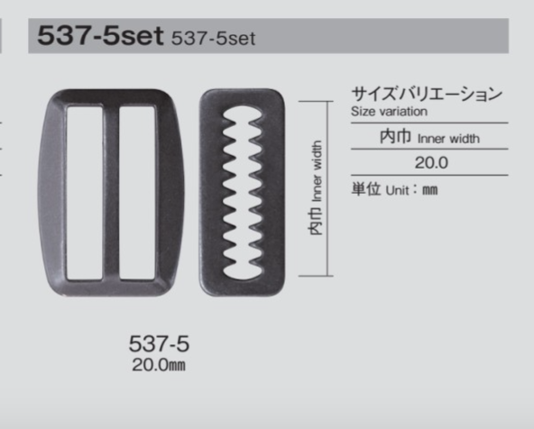 537-5 扣套裝[扣和鉤子] Morito