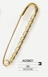 AC5821 高澆鑄/黃銅絎縫別針[其他雜貨] IRIS鈕扣