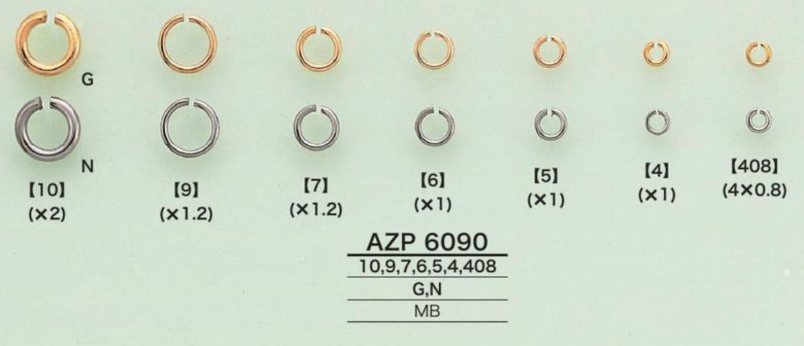 AZP6090 圓罐[扣和環] 愛麗絲鈕扣