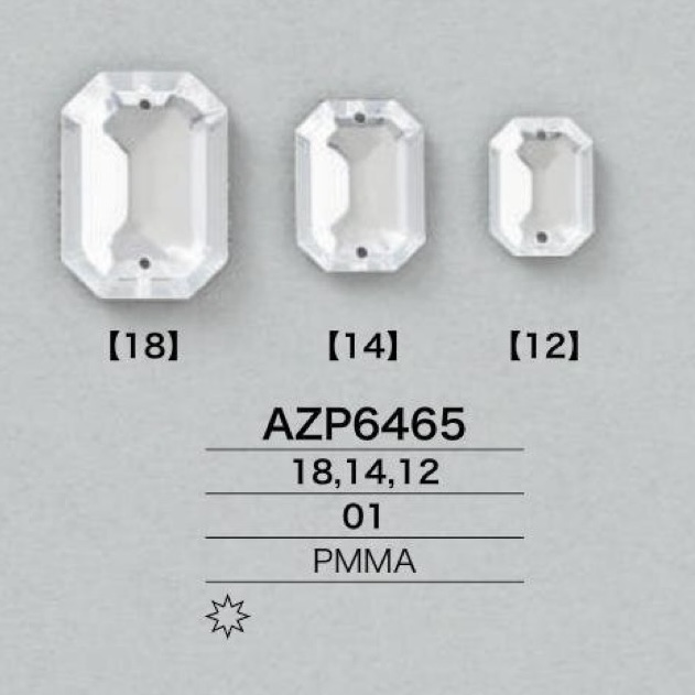 AZP6465 腈綸樹脂縫紉部件[其他雜貨] IRIS鈕扣