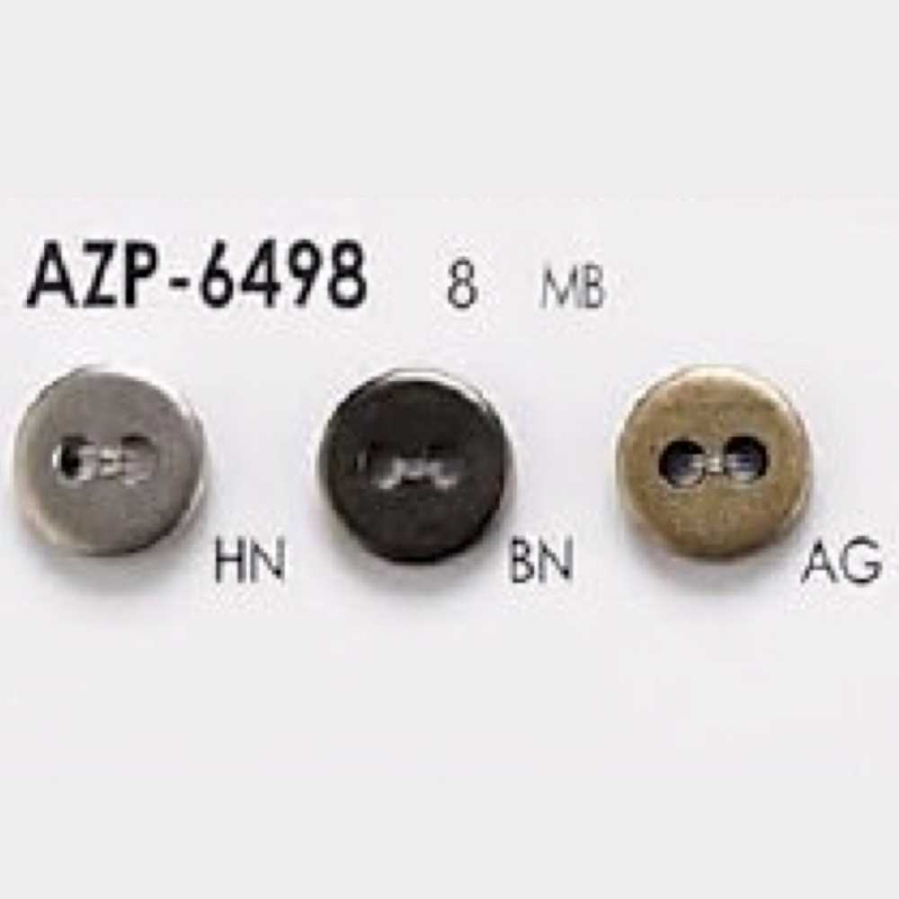 AZP6498 黃銅兩孔紐扣[鈕扣] 愛麗絲鈕扣