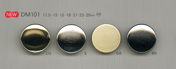 DM101 簡單襯衫和夾克的金屬鈕扣 大阪鈕扣（DAIYA BUTTON）