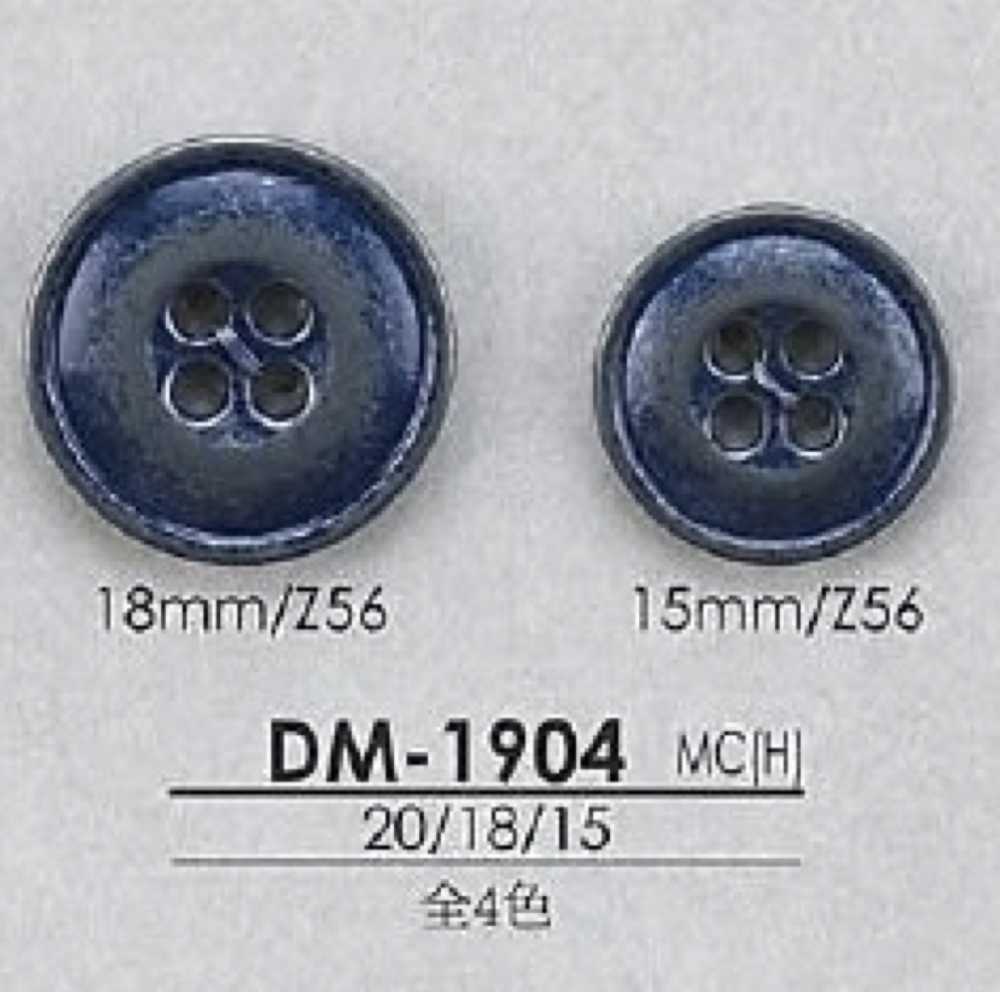 DM1904 高金屬四孔紐扣[鈕扣] 愛麗絲鈕扣