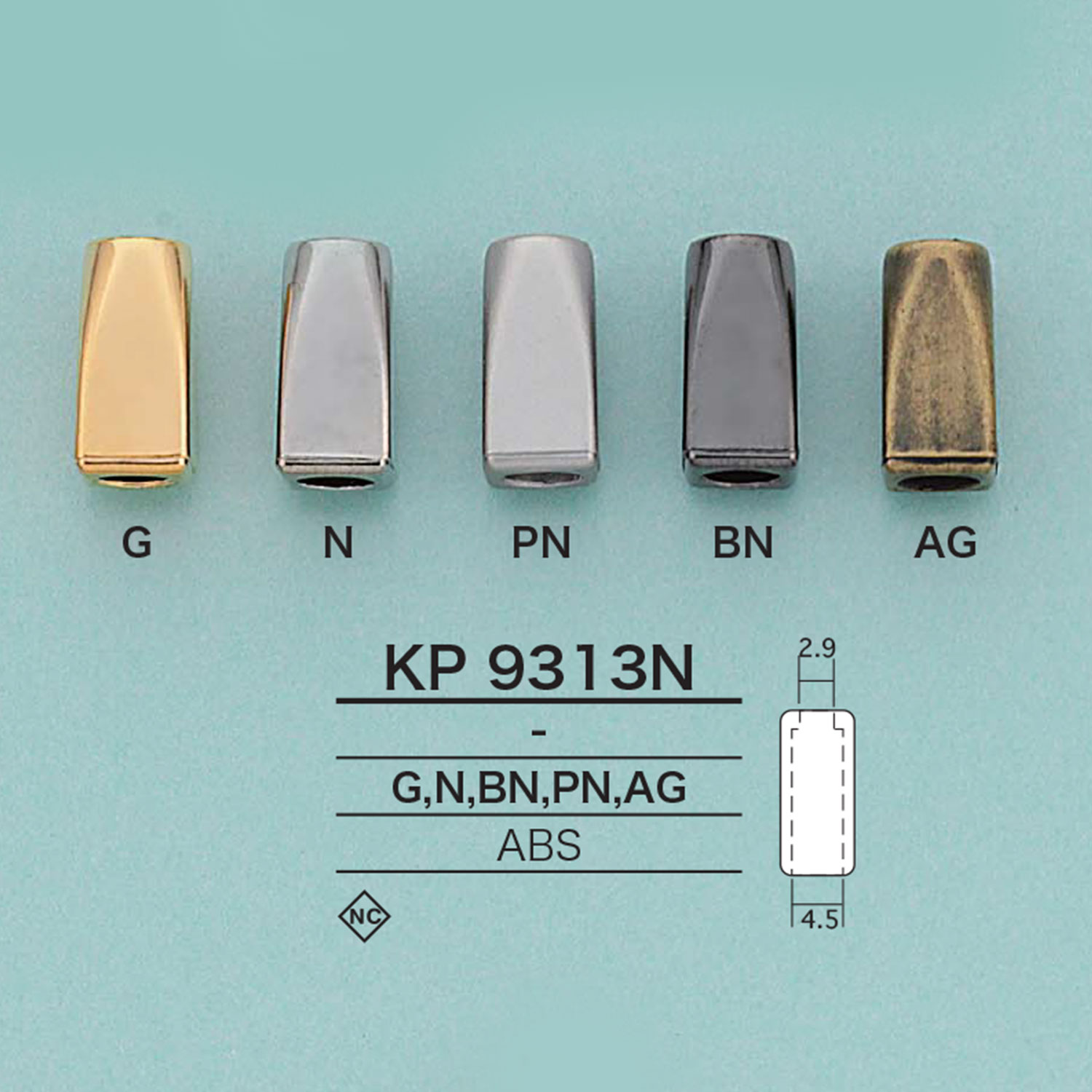 KP9313N 繩帽[扣和環] 愛麗絲鈕扣