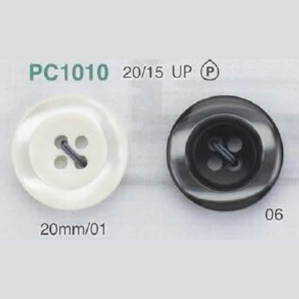 PC1010 聚酯纖維樹脂4孔紐扣[鈕扣] 愛麗絲鈕扣