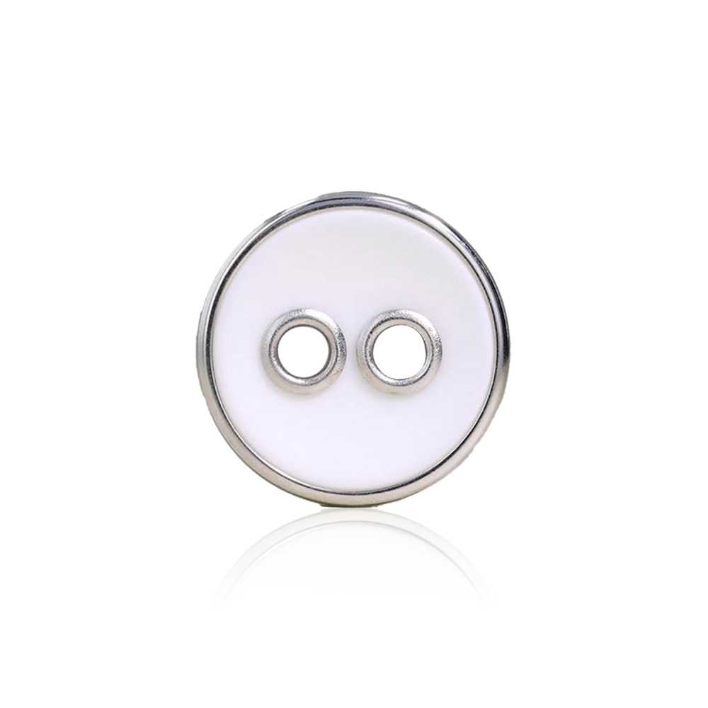 RVS6824 聚酯纖維樹脂/黃銅兩孔紐扣[鈕扣] 愛麗絲鈕扣