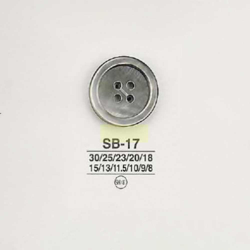 SB17 主貝殼紐扣-黑蝶貝-[鈕扣] 愛麗絲鈕扣
