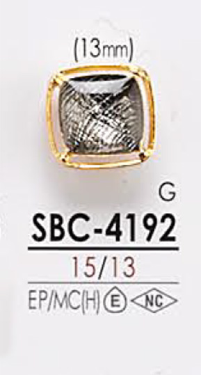 SBC4192 染色用金屬鈕扣 愛麗絲鈕扣