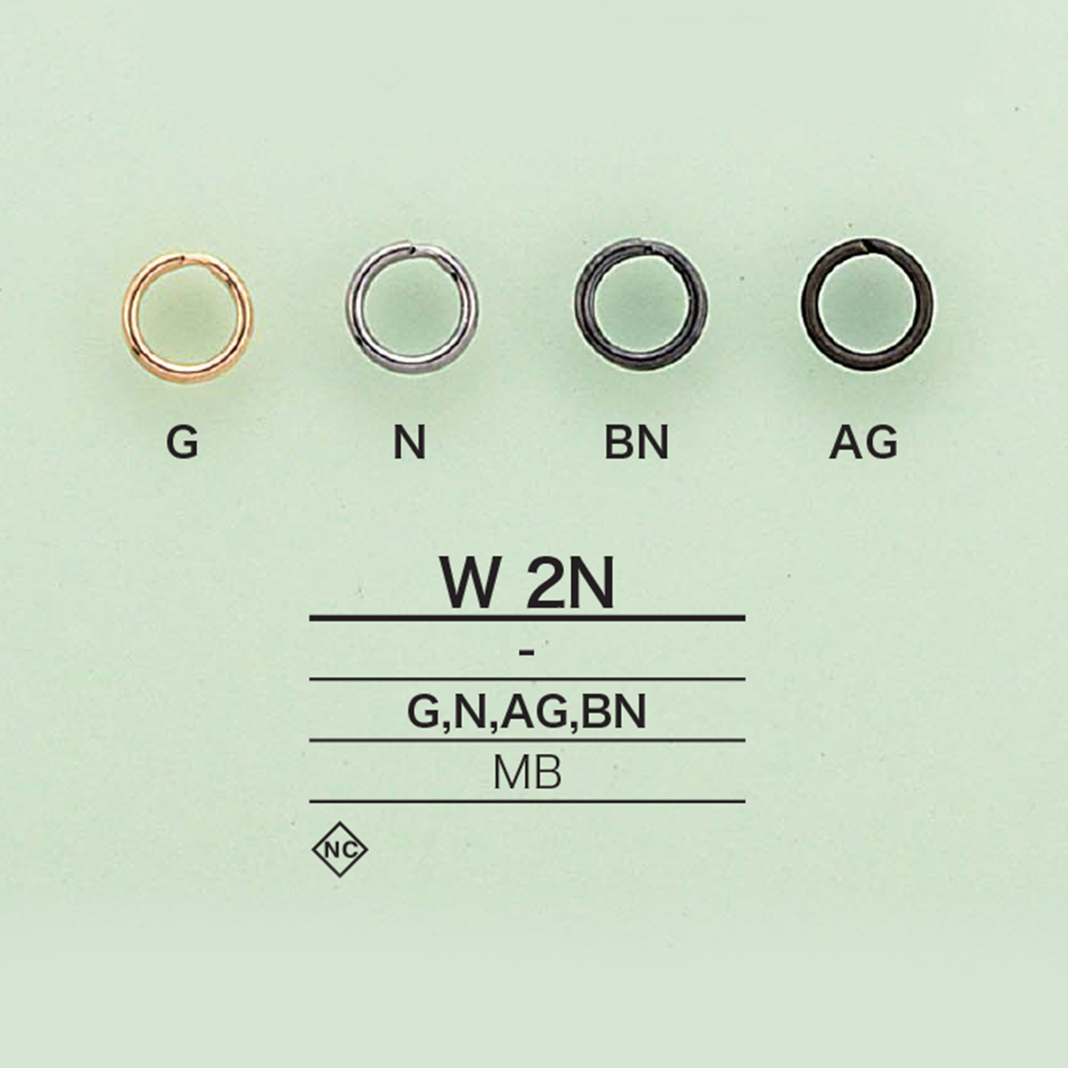 W2N 雙罐[扣和環] 愛麗絲鈕扣