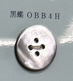 OBB4H 4孔無邊貝殼紐扣[鈕扣] 友井