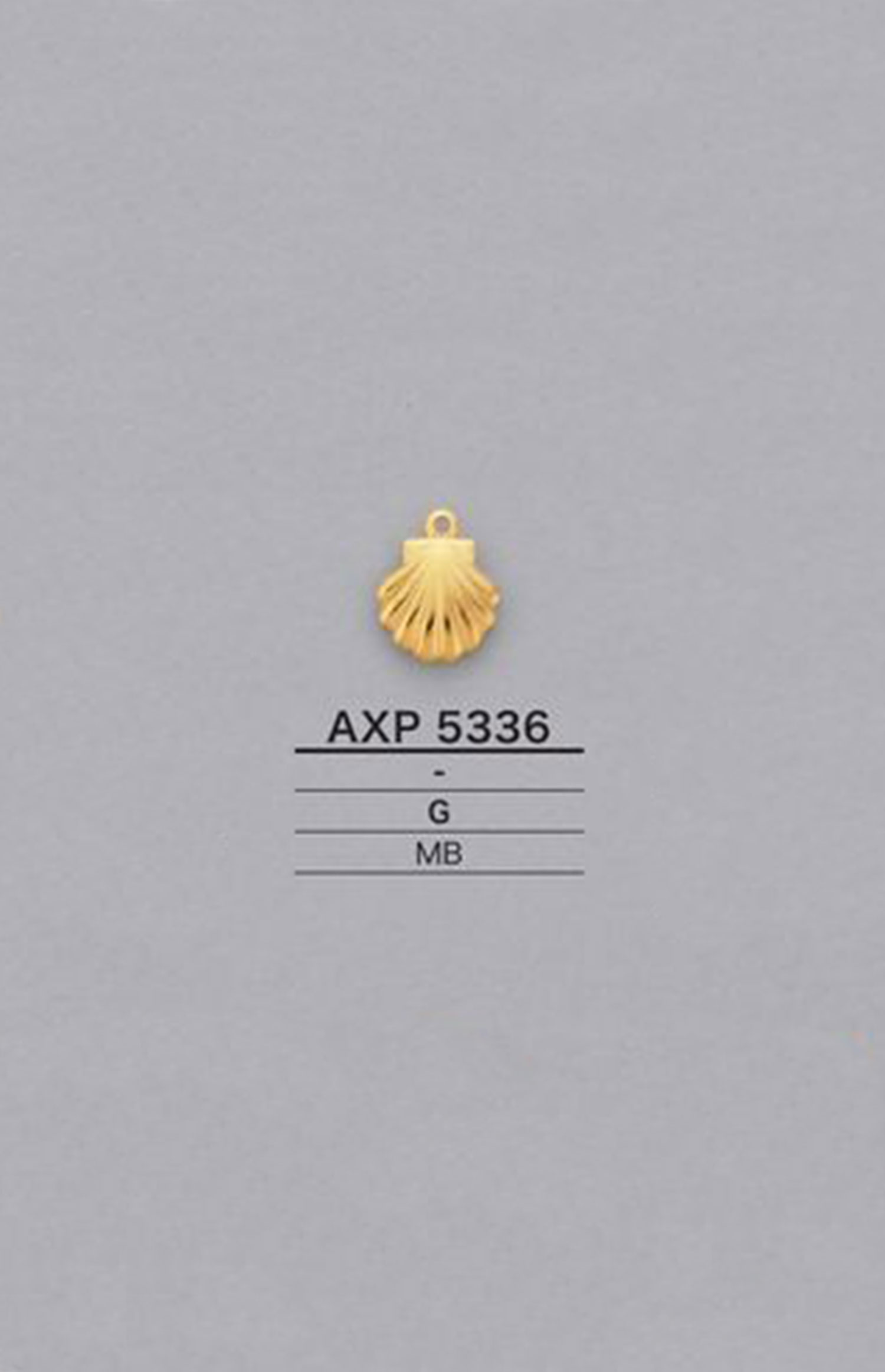AXP5336 貝殼形圖形元素零件[雜貨等] 愛麗絲鈕扣