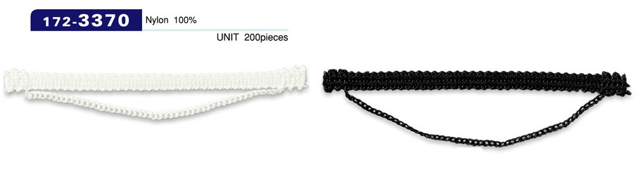 172-3370 扣眼鏈繩子型 水平 85 毫米（200 件）[扣眼盤扣] 達琳（DARIN）