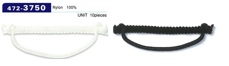 472-3750 扣眼日本組紐織線型橫線粗線70mm（10條/盒）[扣眼盤扣] 達琳（DARIN）