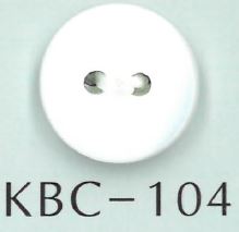 KBC-104 BIANCO SHELL 2 孔扁平貝殼鈕扣 坂本才治商店