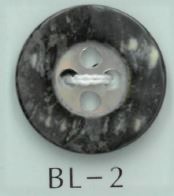 BL-2 2孔中心變色貝殼鈕扣 坂本才治商店