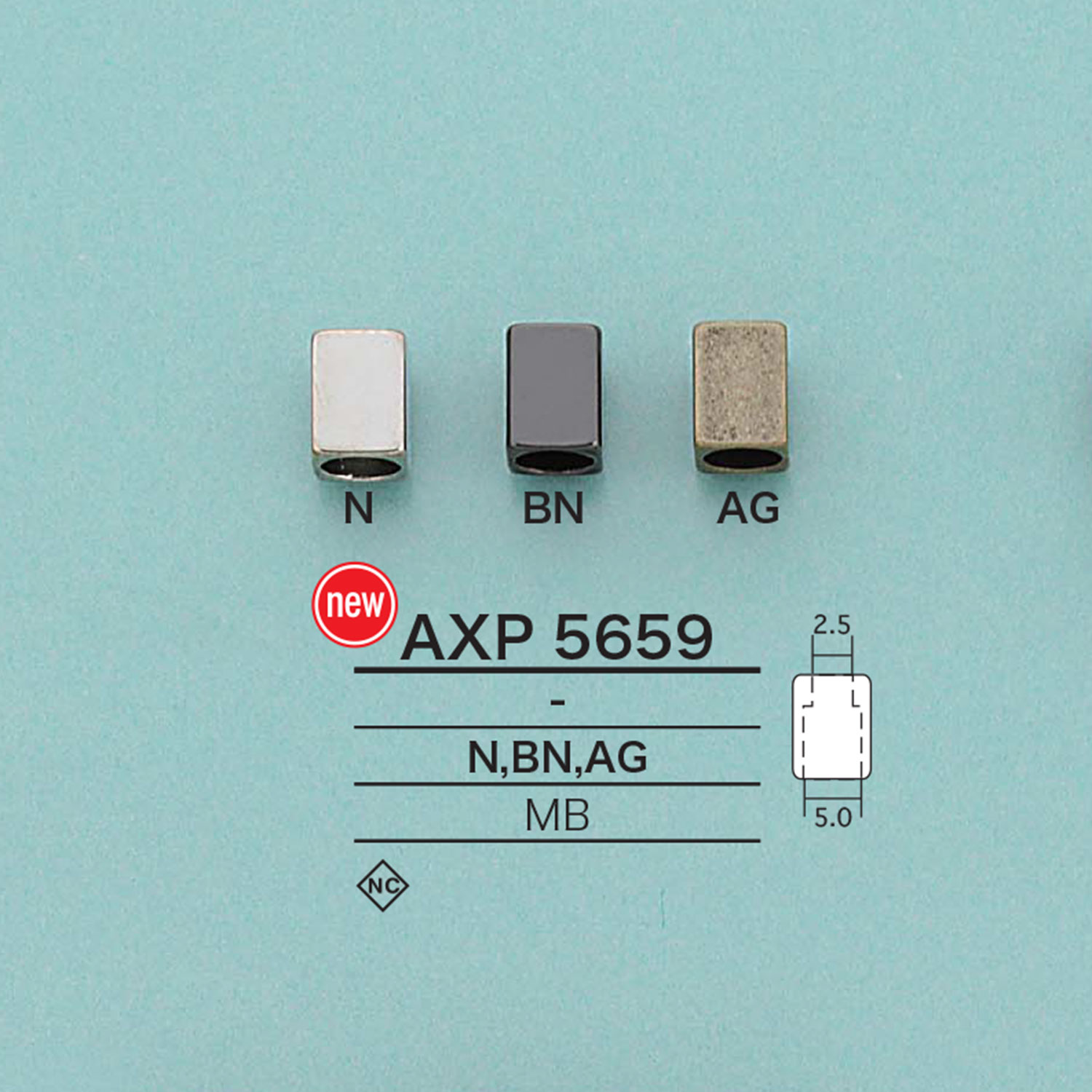 AXP5659 方繩帽[扣和環] 愛麗絲鈕扣