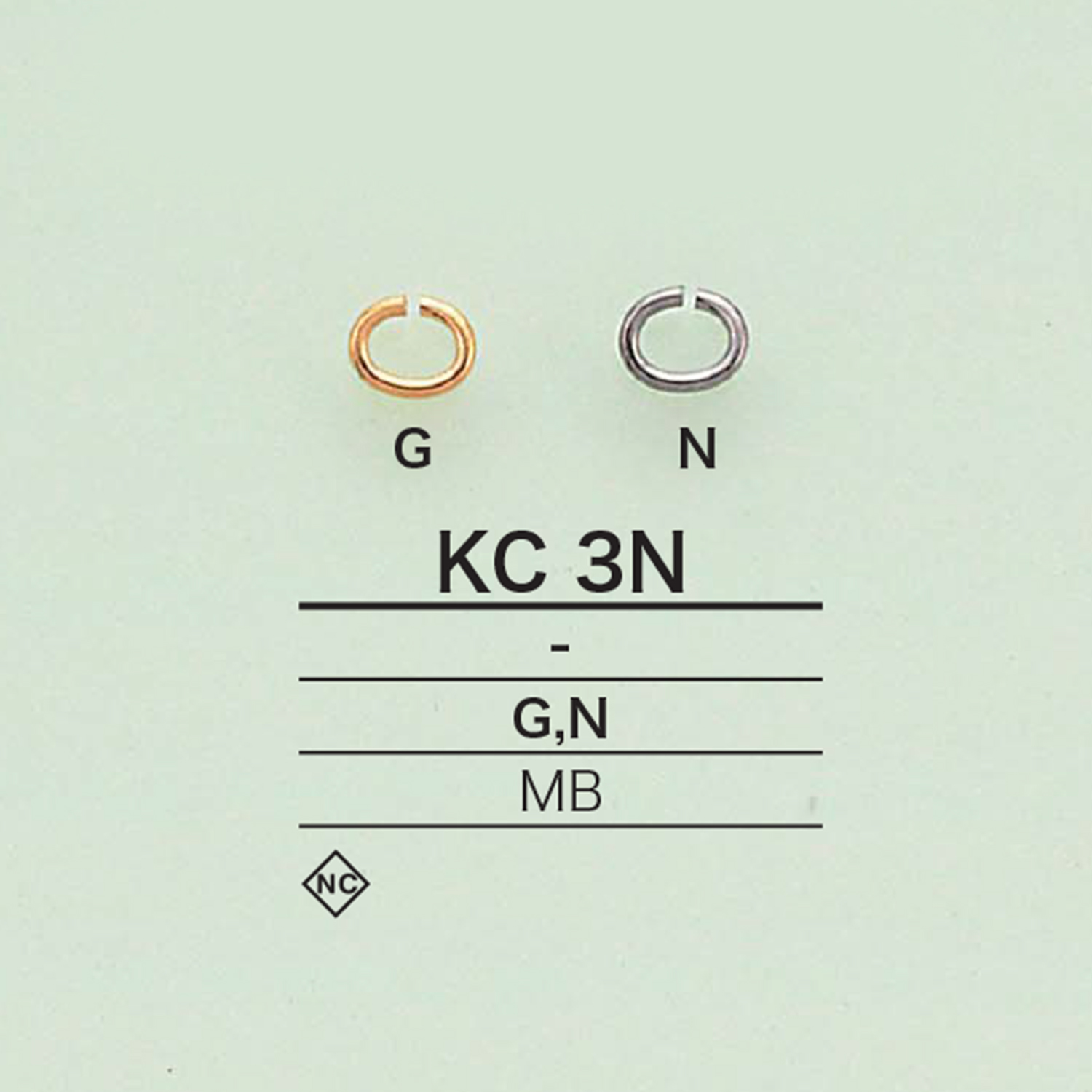 KC3N C可以[扣和環] 愛麗絲鈕扣