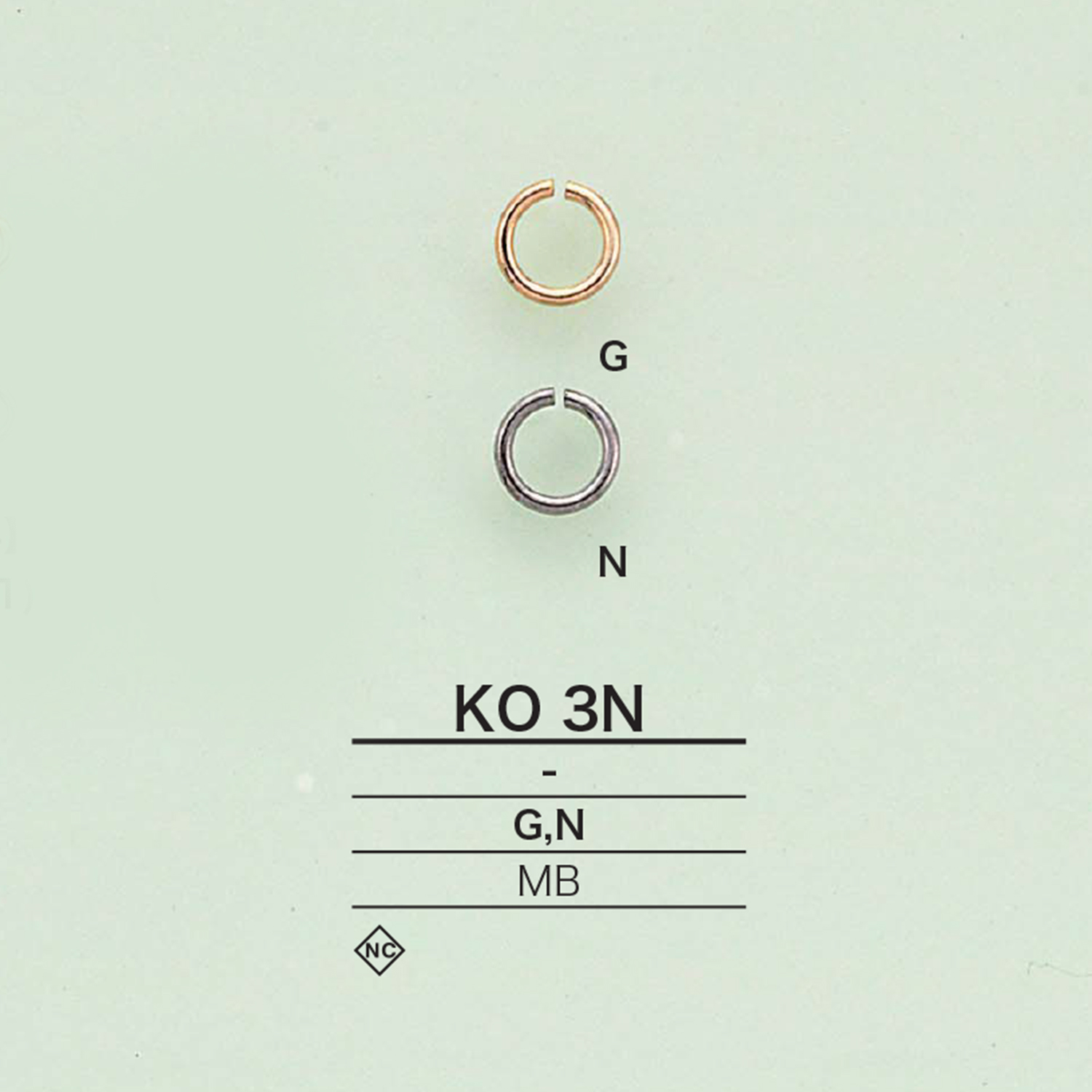 KO3N 圓罐[扣和環] 愛麗絲鈕扣