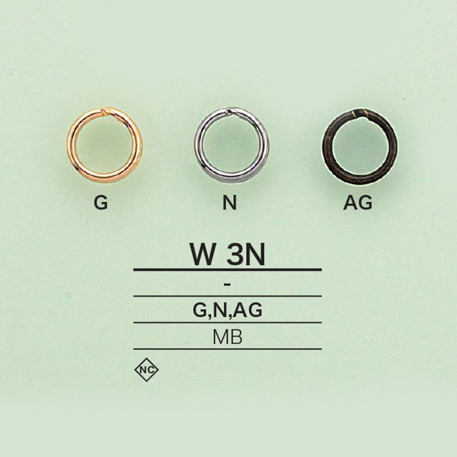 W3N 雙罐[扣和環] 愛麗絲鈕扣