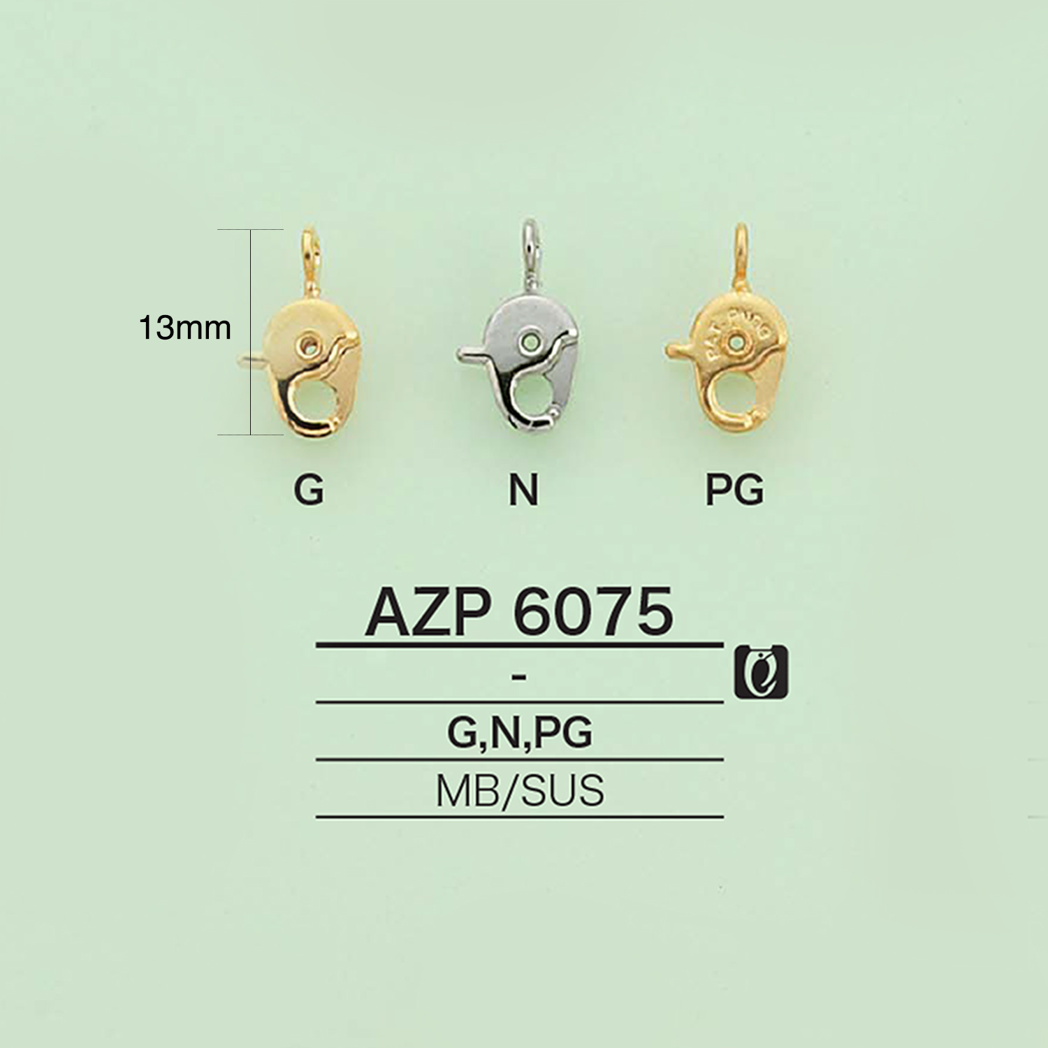 AZP6075 設計蟹罐頭[雜貨等] 愛麗絲鈕扣