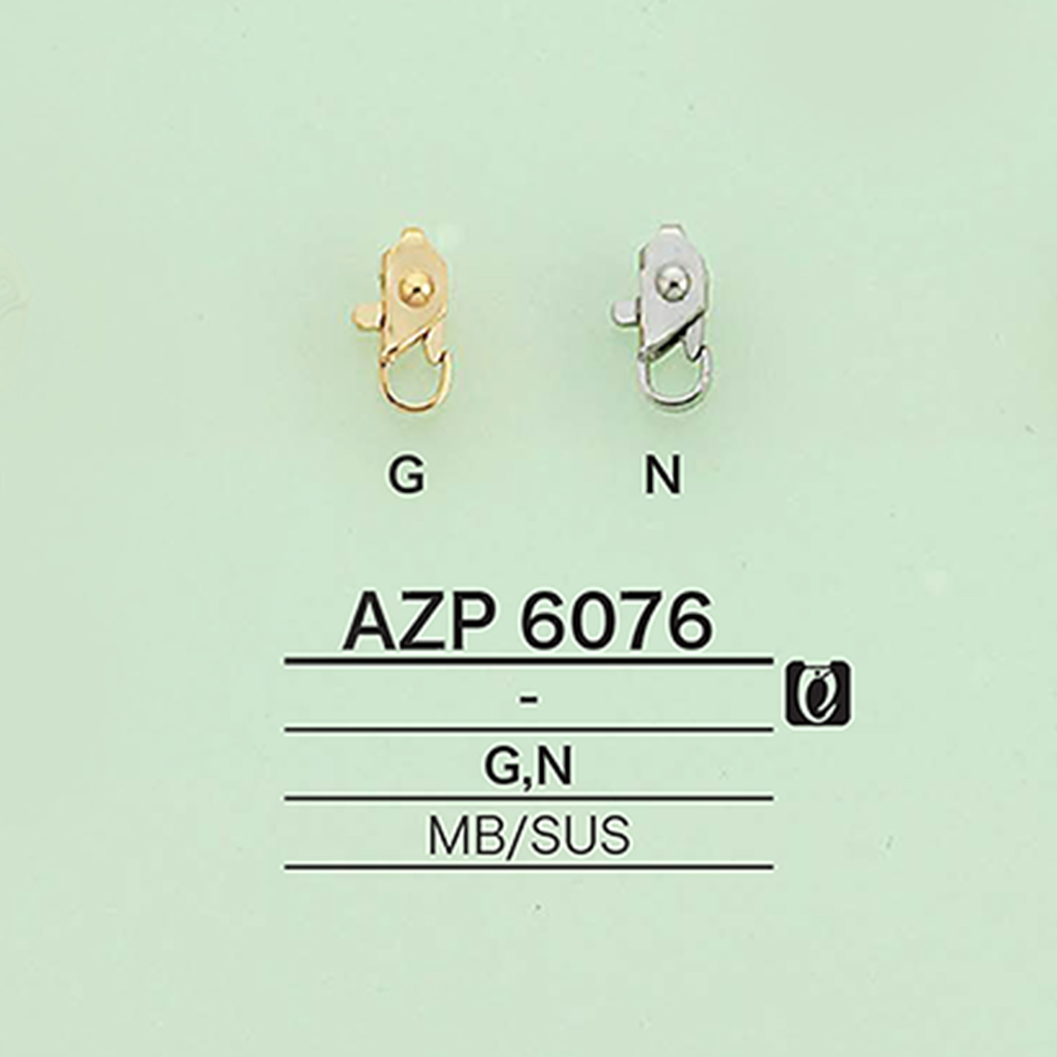 AZP6076 設計蟹罐頭[雜貨等] 愛麗絲鈕扣