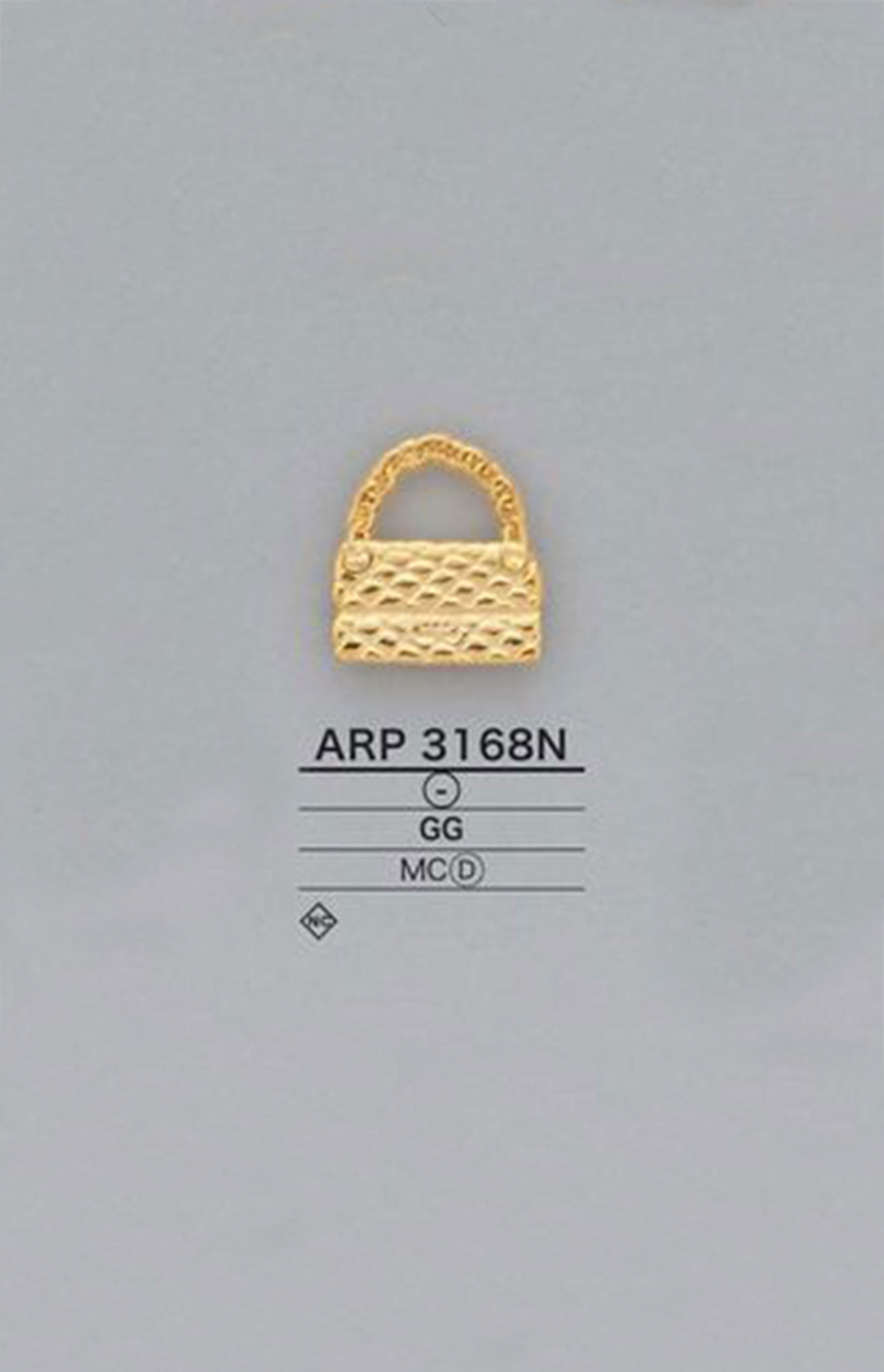 ARP3168N 箱包型圖形元素零件[雜貨等] 愛麗絲鈕扣