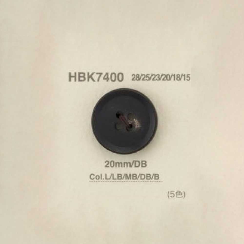 HBK7400 水牛角紐扣紐扣，正面有 4 個孔[鈕扣] 愛麗絲鈕扣