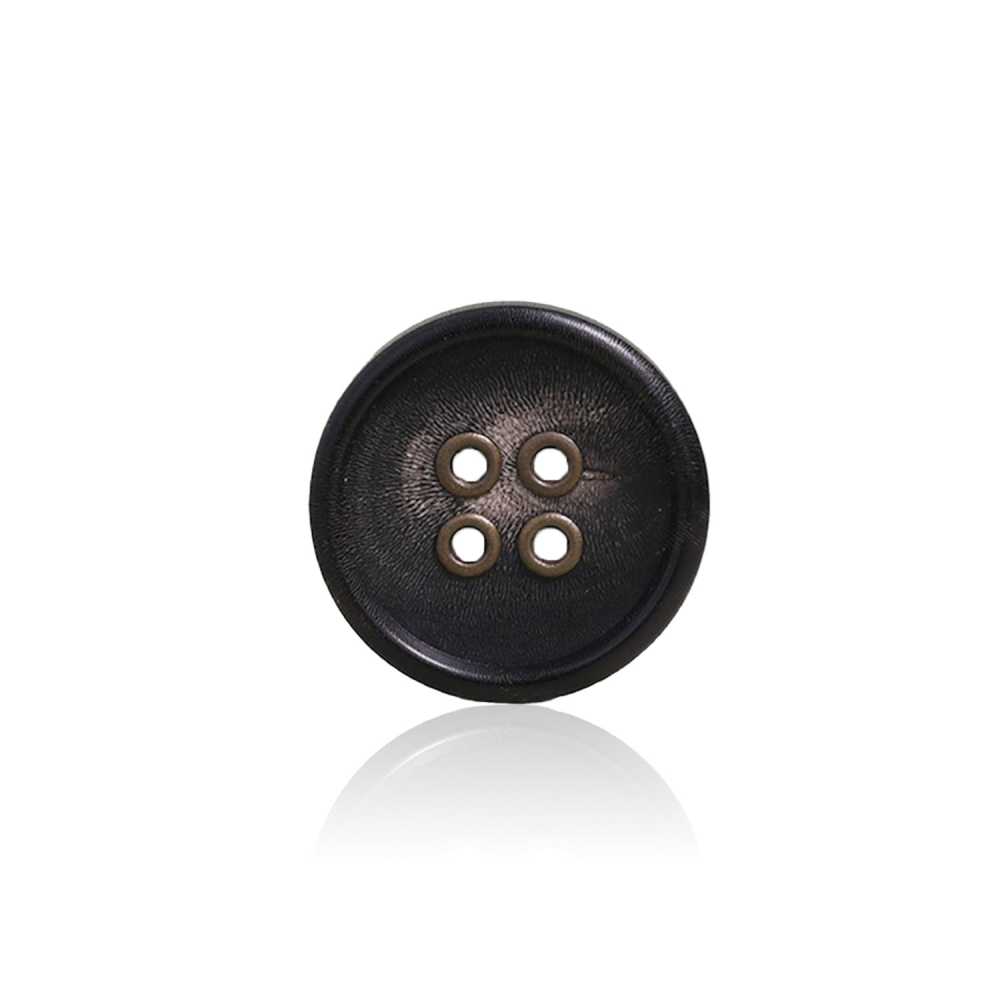 HB430 水牛角紐扣/黃銅 4 孔紐扣[鈕扣] 愛麗絲鈕扣