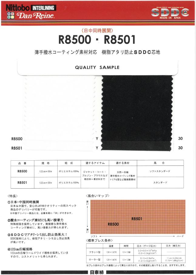 R8500/R8501SAMPLE 樣卡