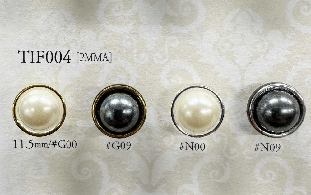 TIF004 珍珠般的羈扣[鈕扣] 愛麗絲鈕扣