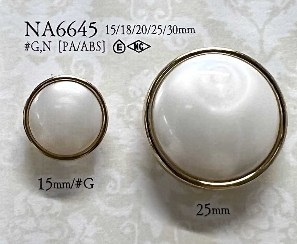 NA6645 尼龍樹脂/ABS樹脂矩形環紐扣[鈕扣] 愛麗絲鈕扣