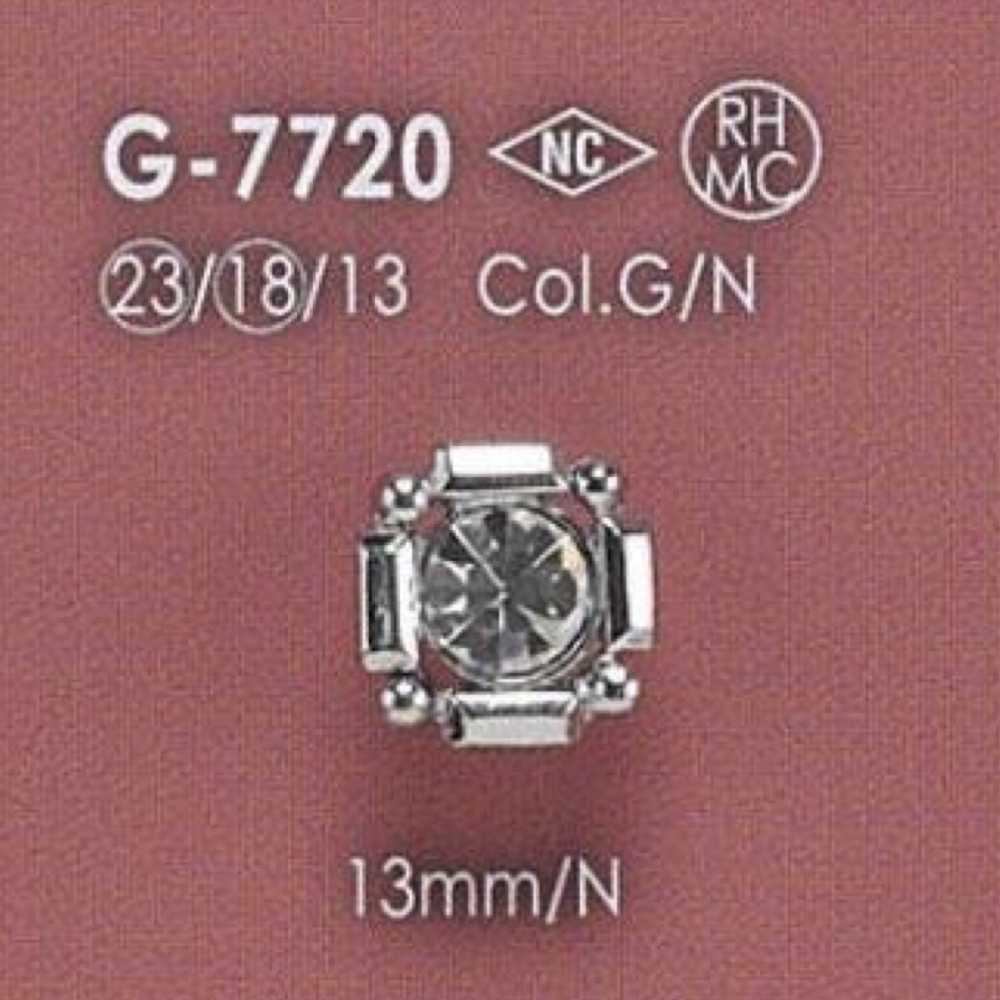 G7720 玻璃/澆鑄半圓紐扣[鈕扣] 愛麗絲鈕扣