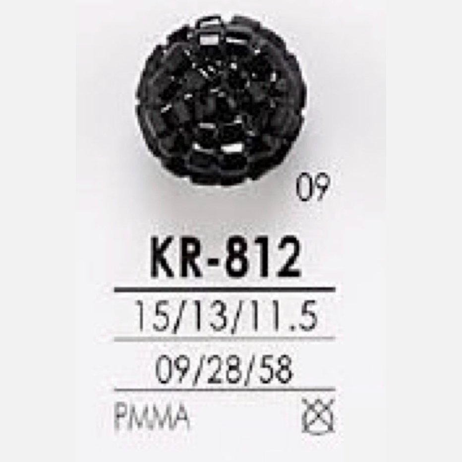 KR812 腈綸樹脂隧道腳扣[鈕扣] 愛麗絲鈕扣