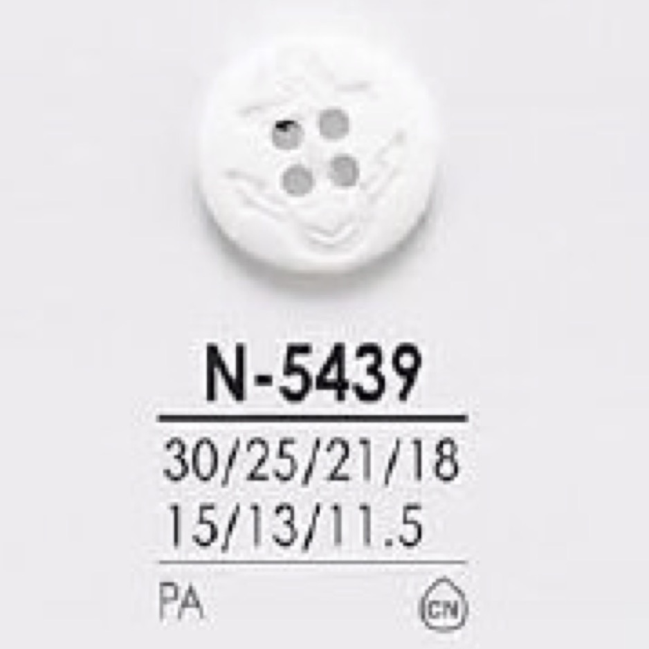 N5439 尼龍樹脂4孔紐扣[鈕扣] 愛麗絲鈕扣