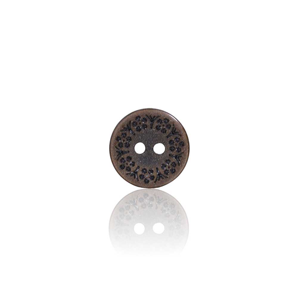 RVS6814 聚酯纖維樹脂兩孔紐扣[鈕扣] 愛麗絲鈕扣