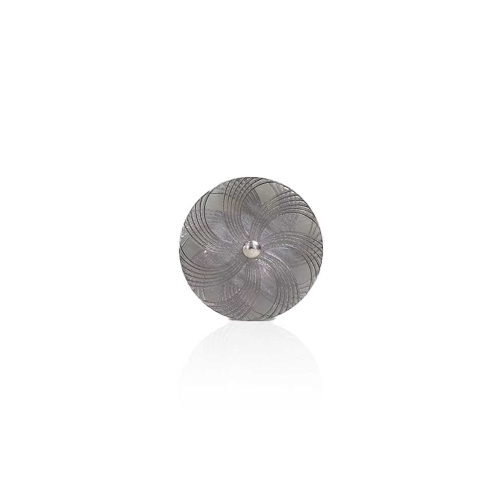 RVS6803 黃銅/聚酯纖維樹脂跳線紐扣[鈕扣] 愛麗絲鈕扣