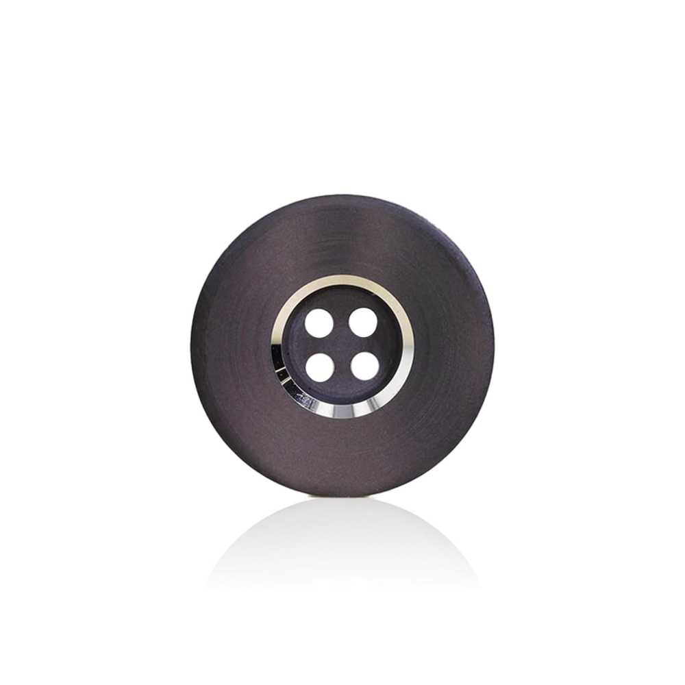 RVS1017F 聚酯纖維樹脂/鋁製4孔紐扣[鈕扣] 愛麗絲鈕扣