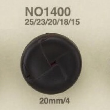 NO400 皮革/黃銅矩形環有柄紐扣[羈扣] IRIS紐扣